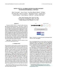 SONYC-UST-V2: An Urban Sound Tagging Dataset \\with Spatiotemporal Context